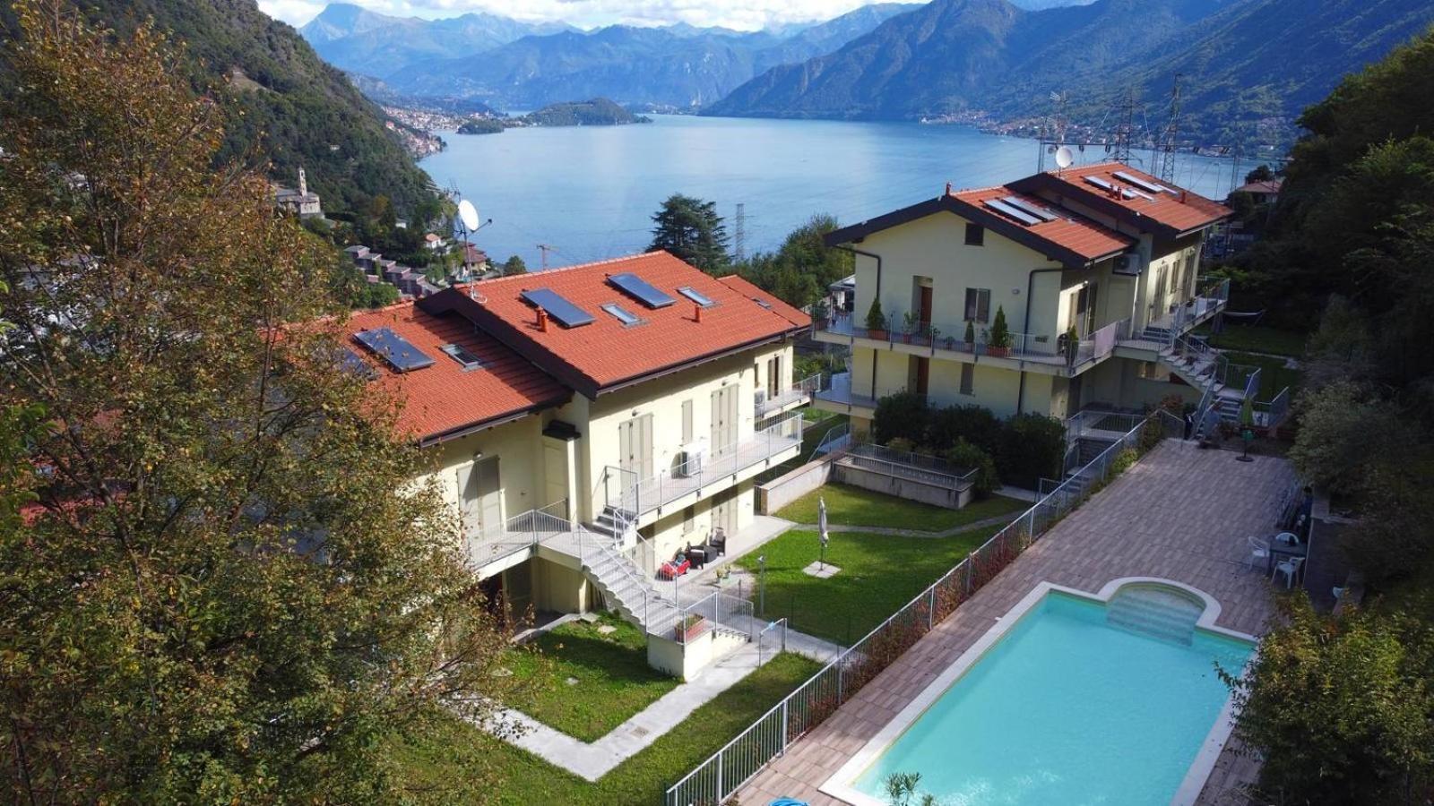 Vista Dolce Isola _ Lakeview Pool, Terrace & Garden Apartment Ардженьо Экстерьер фото